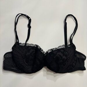 Maison Lejaby 36C Black Lace Bra